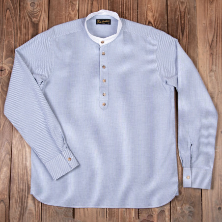Cotton shirt - 1923 Buccaneer Shirt Guernsey blue stripes – Pike Brothers