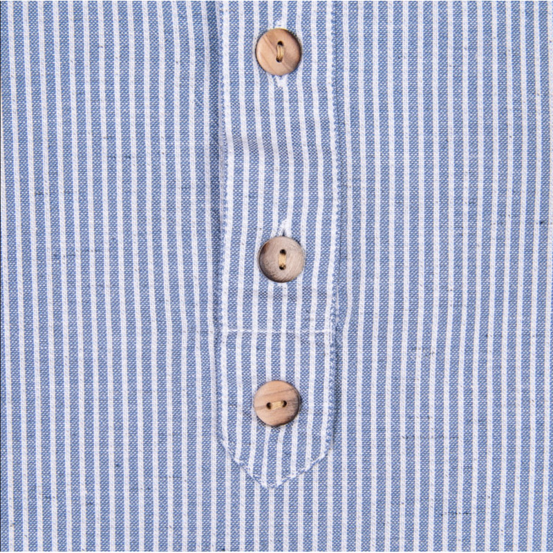 Cotton shirt - 1923 Buccaneer Shirt Guernsey blue stripes – Pike Brothers