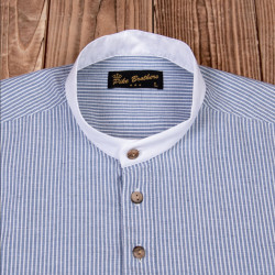 Cotton shirt - 1923 Buccaneer Shirt Guernsey blue stripes – Pike Brothers