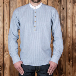 Baumwollhemd - 1923 Buccaneer Shirt Guernsey blue stripes – Pike Brothers 2