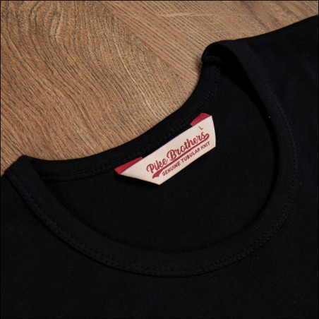 Pack of 2 black tubular round-neck t-shirts 1947 Round Neck Set black - Pike Brothers