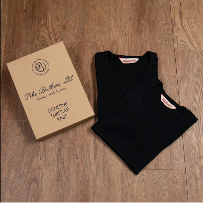 2er-Pack Rundhals-Schlauchshirts schwarz 1947...