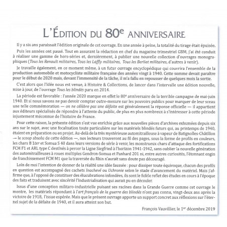 ALLE GEPANTSERDE VOERTUIGEN VAN HET FRANSE LEGER - Van de oorsprong tot 1940