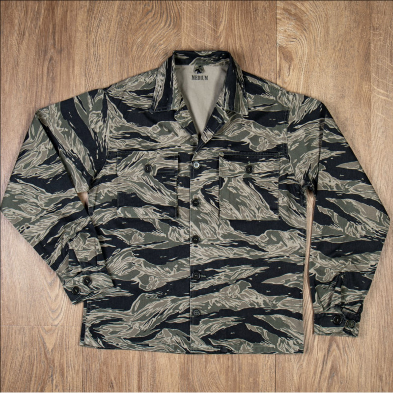 1966 Jungle Shirt Tiger Stripe - Pike Brothers