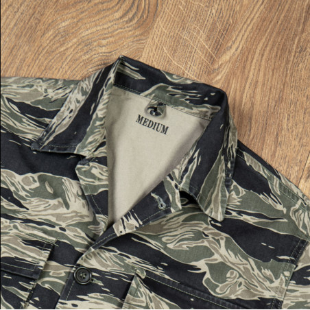 Hemd 1966 Jungle Shirt Tiger Stripe - Pike Brothers