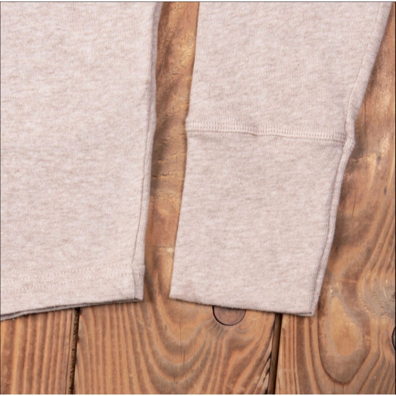 Beige Long-Sleeve Henley T-Shirt - 1927 Henley...
