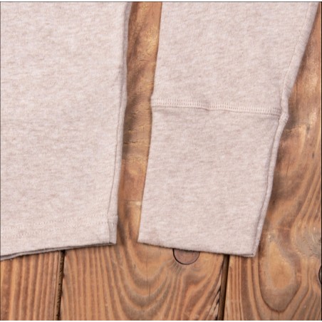 Beige Long-Sleeve Henley T-Shirt - 1927 Henley Shirt long sleeve oatmeal - Pike Brothers
