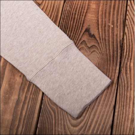 Beige Long-Sleeve Henley T-Shirt - 1927 Henley Shirt long sleeve oatmeal - Pike Brothers