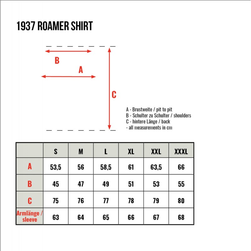 1937 Roamer Shirt Leeroy Red - Pike Brothers