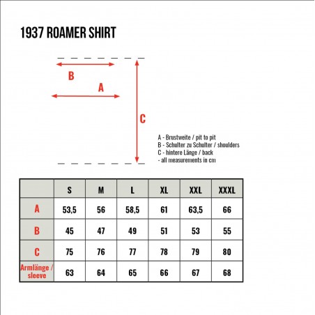 1937 Roamer Shirt Leeroy Red - Pike Brothers