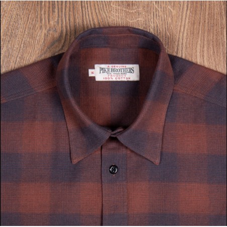 Overhemd 1937 Roamer Shirt Leeroy red - Pike Brothers