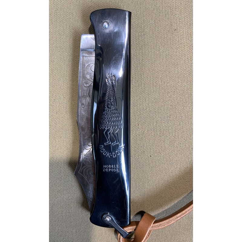 Authentiek Douk-Douk mes 260 mm met bruin leren...