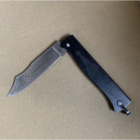 Genuine Douk-Douk knife 200 mm gun bronze carbon steel blade