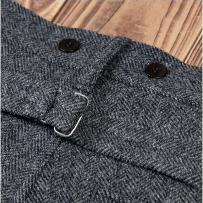 1905 Hauler Pant Dundee Grey Wool Trousers -...