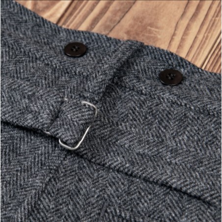 1905 Hauler Pant Dundee Grey Wool Trousers - Pike Brothers