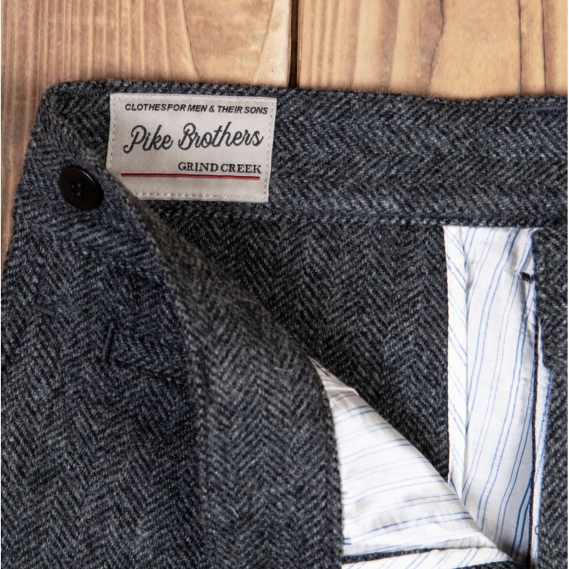 Wollen broek 1905 Hauler Pant Dundee grey -...