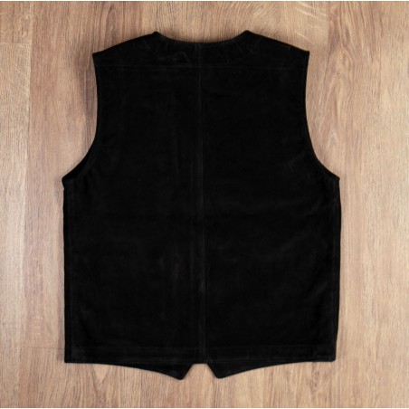 Schwarze Lederweste 1937 Roamer Vest Mulholland black - Pike Brothers
