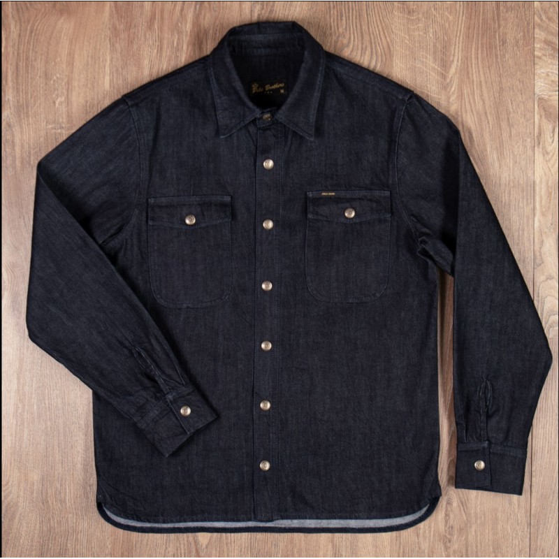 1943 CPO Shirt 12oz Denim Indigo - Pike Brothers