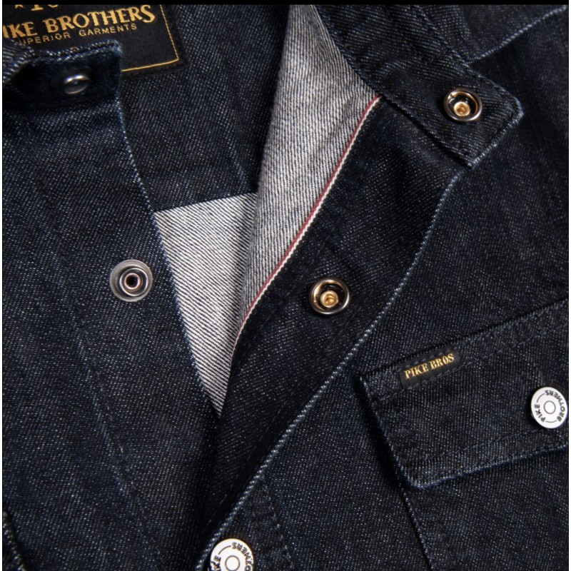 1943 CPO Shirt 12oz Denim Indigo - Pike Brothers