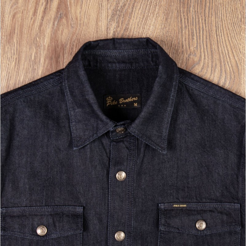 1943 CPO Shirt 12oz Denim Indigo - Pike Brothers