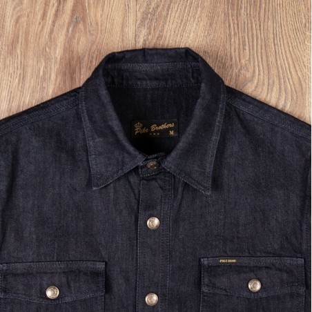 Denim overhemd 1943 CPO Shirt 12oz indigo - Pike Brothers