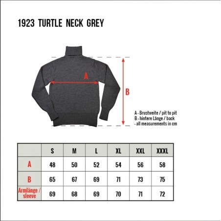 1923 Turtle Neck Grey Rollneck Sweater – Pike Brothers