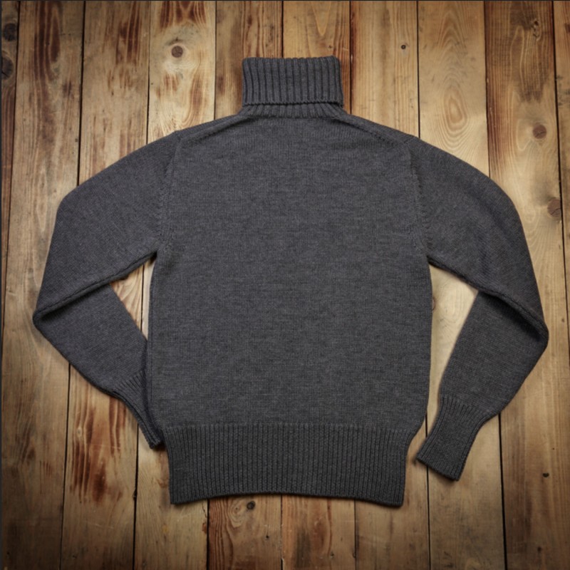 1923 Turtle Neck Grey Rollneck Sweater – Pike...