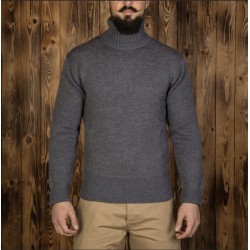 Grijze col-trui 1923 Turtle Neck Grey Pike Brothers