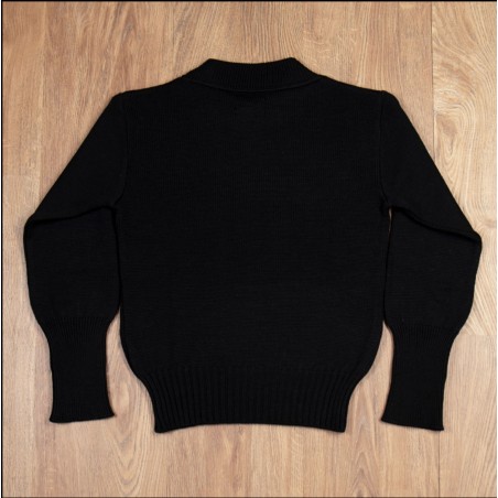 Wollpullover US Navy Schwarz – 1941 USN Seaman Sweater black – Pike Brothers