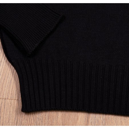 Wollpullover US Navy Schwarz – 1941 USN Seaman Sweater black – Pike Brothers