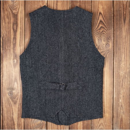 Graue Fischgrat-Wollweste - 1905 Hauler Vest Dundee grey Pike Brothers