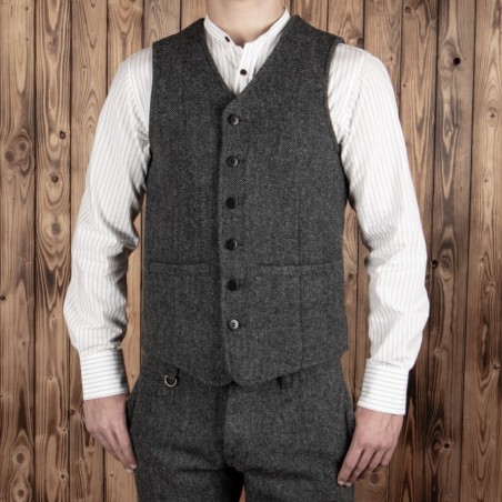 Graue Fischgrat-Wollweste - 1905 Hauler Vest Dundee grey Pike Brothers